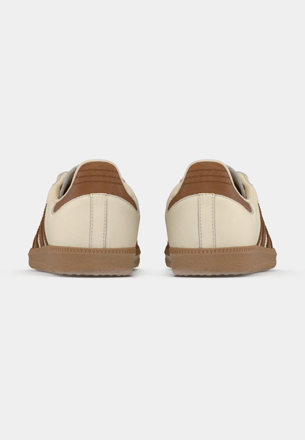 SAMBA OG - Trainers - white/dusky bronze/gold-coloured metallic