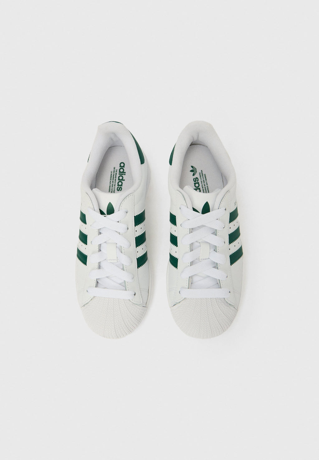 SUPERSTAR II UNISEX - Trainers - white/collegiate green