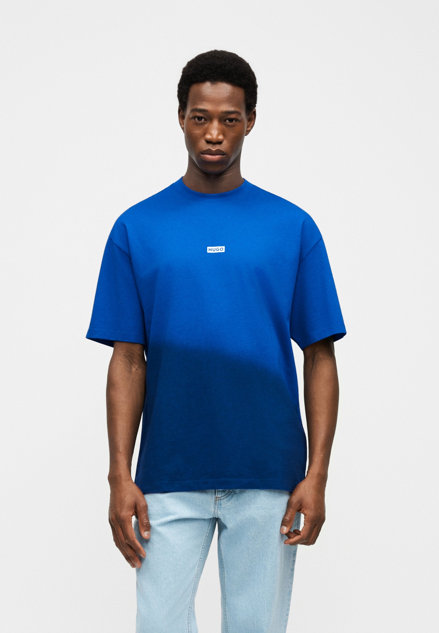 NALONO - Print T-shirt - blue