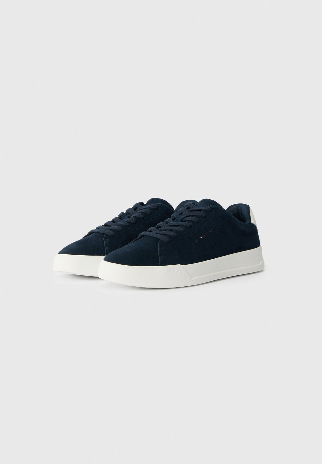 DEBOSSED LOGO SUEDE COURT TRAINERS - Trainers - desert sky