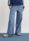 Bol Kesim Kot Pantolon - orta vintage denim/açık denim