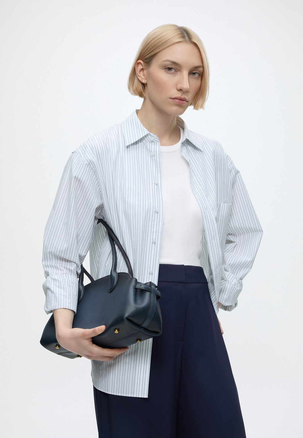 HUZILI - Trousers - medium blue