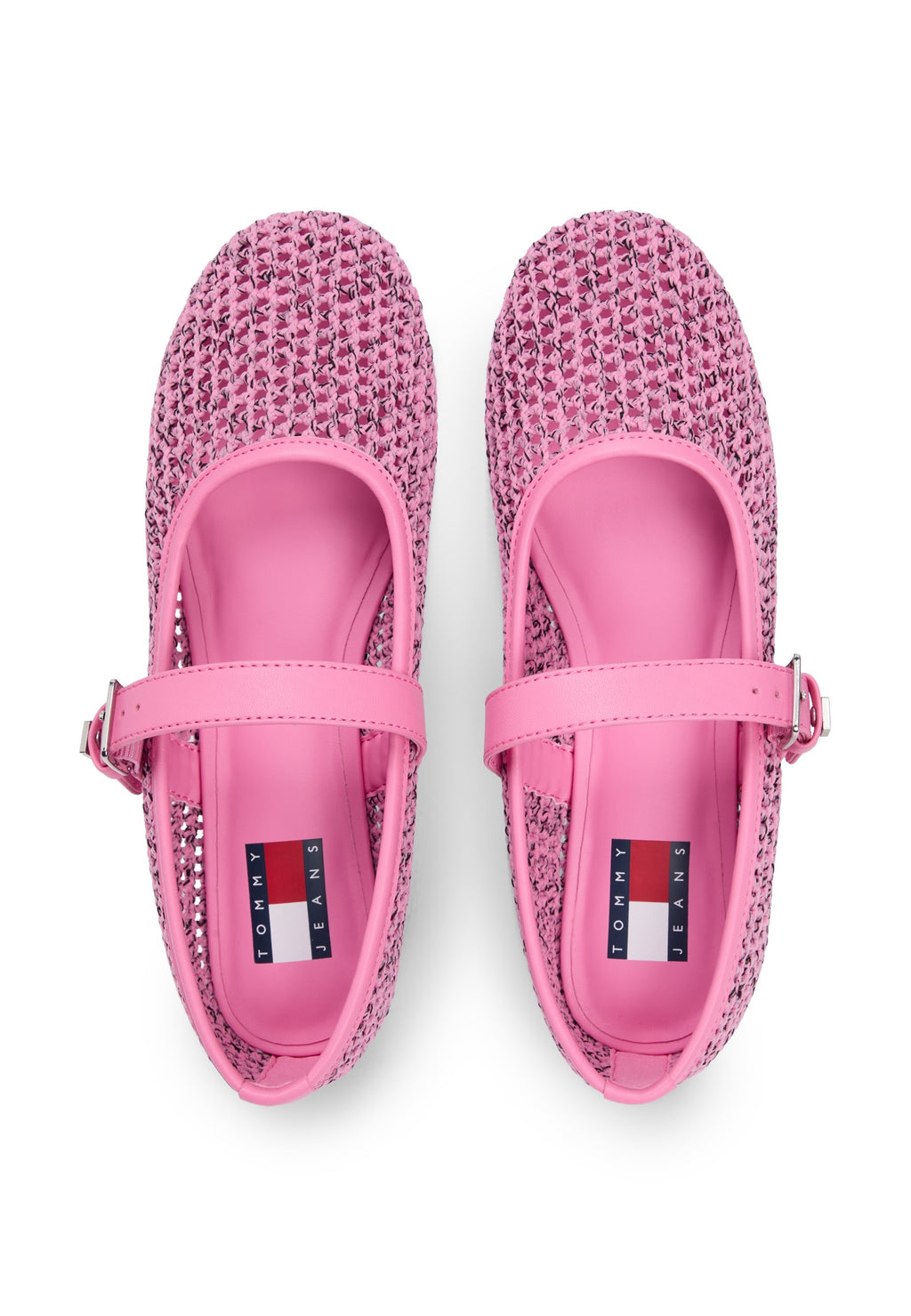 BALLERINES À BRIDES EN TRICOT - Ballerines - blush synthétique