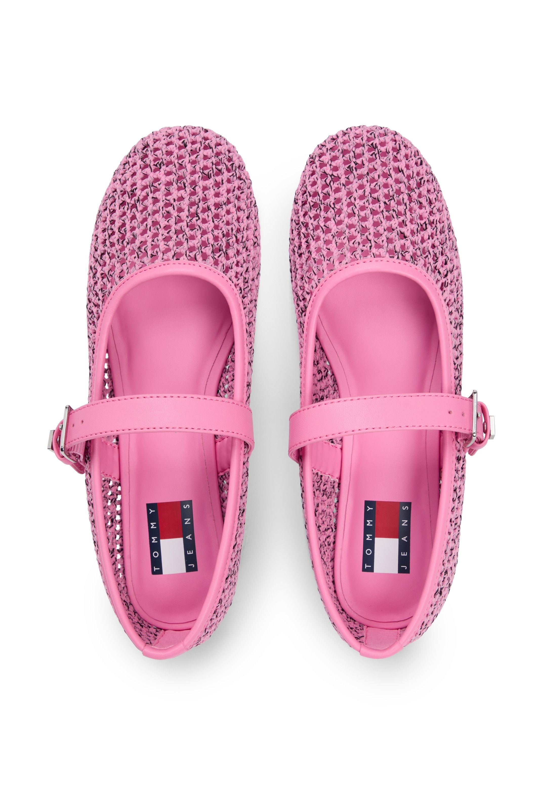 BALLERINES À BRIDES EN TRICOT - Ballerines - blush synthétique