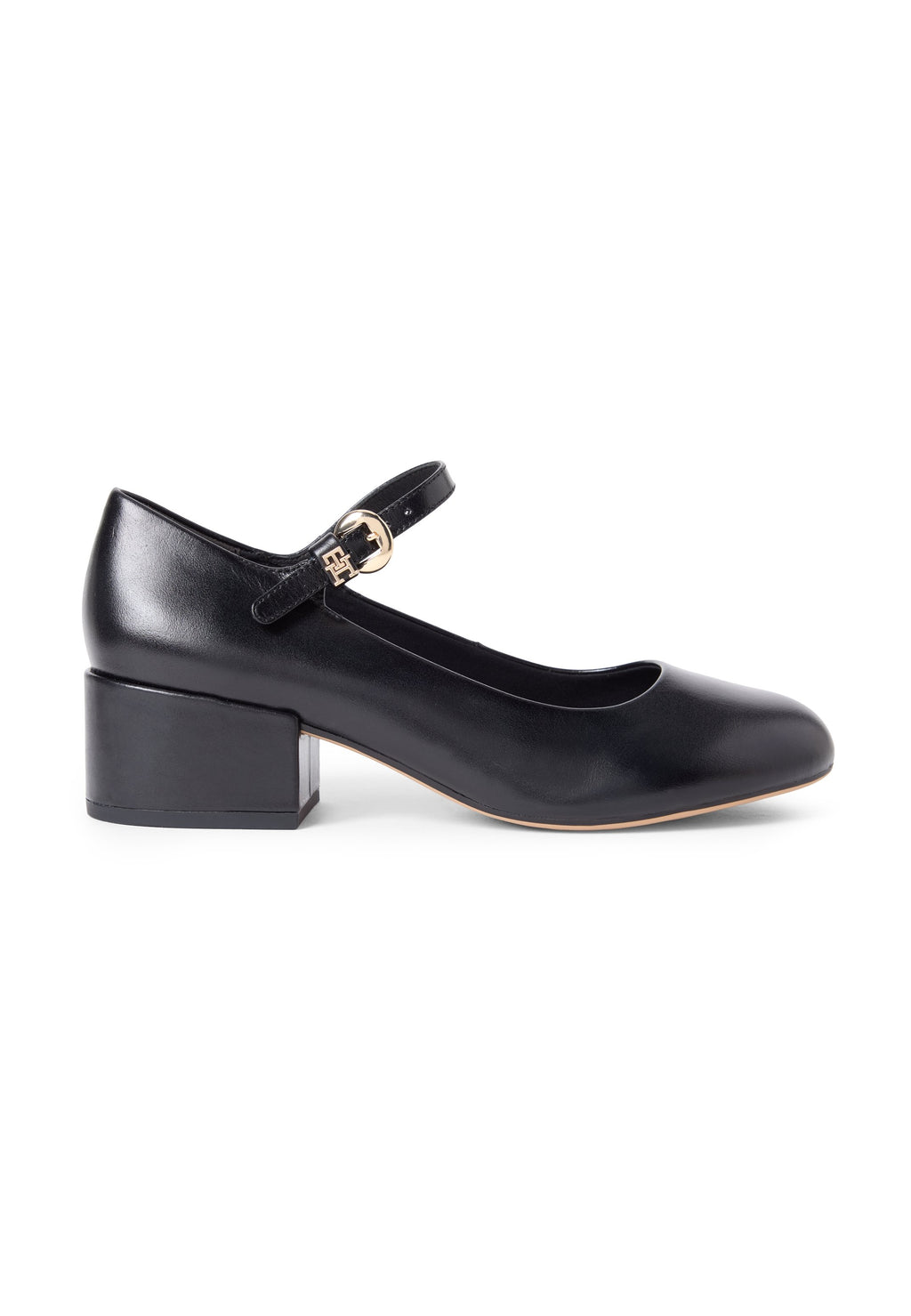 LEATHER MARY JANE BLOCK HEELS - Classic heels - black