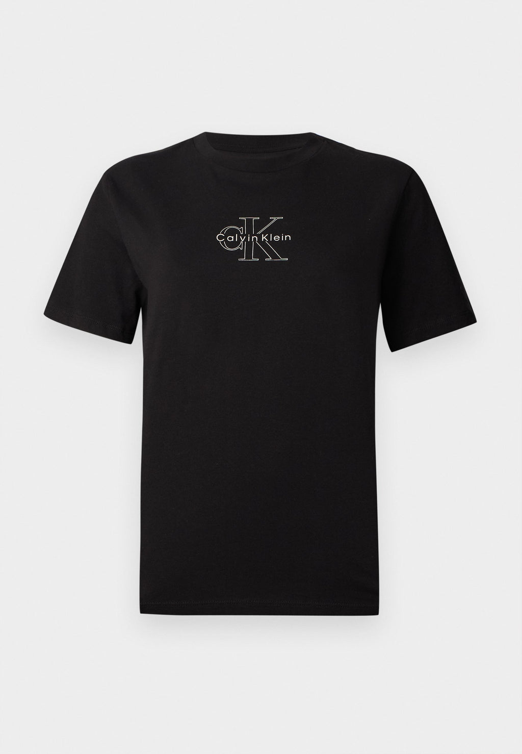 SS CLASSIC FOIL MONOLOGO TEE - Print T-shirt - black