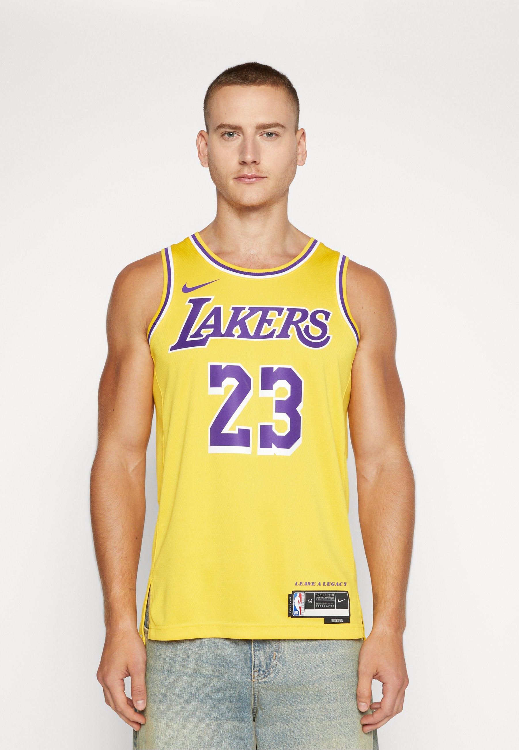 LOS ANGELES LAKERS LEBRON JAMES LAL - NBA jersey - amarillo