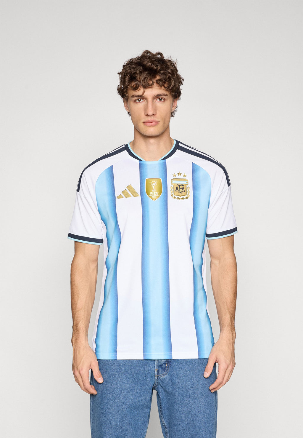 ARGENTINA 26 HOME - National team wear - white/icey blue