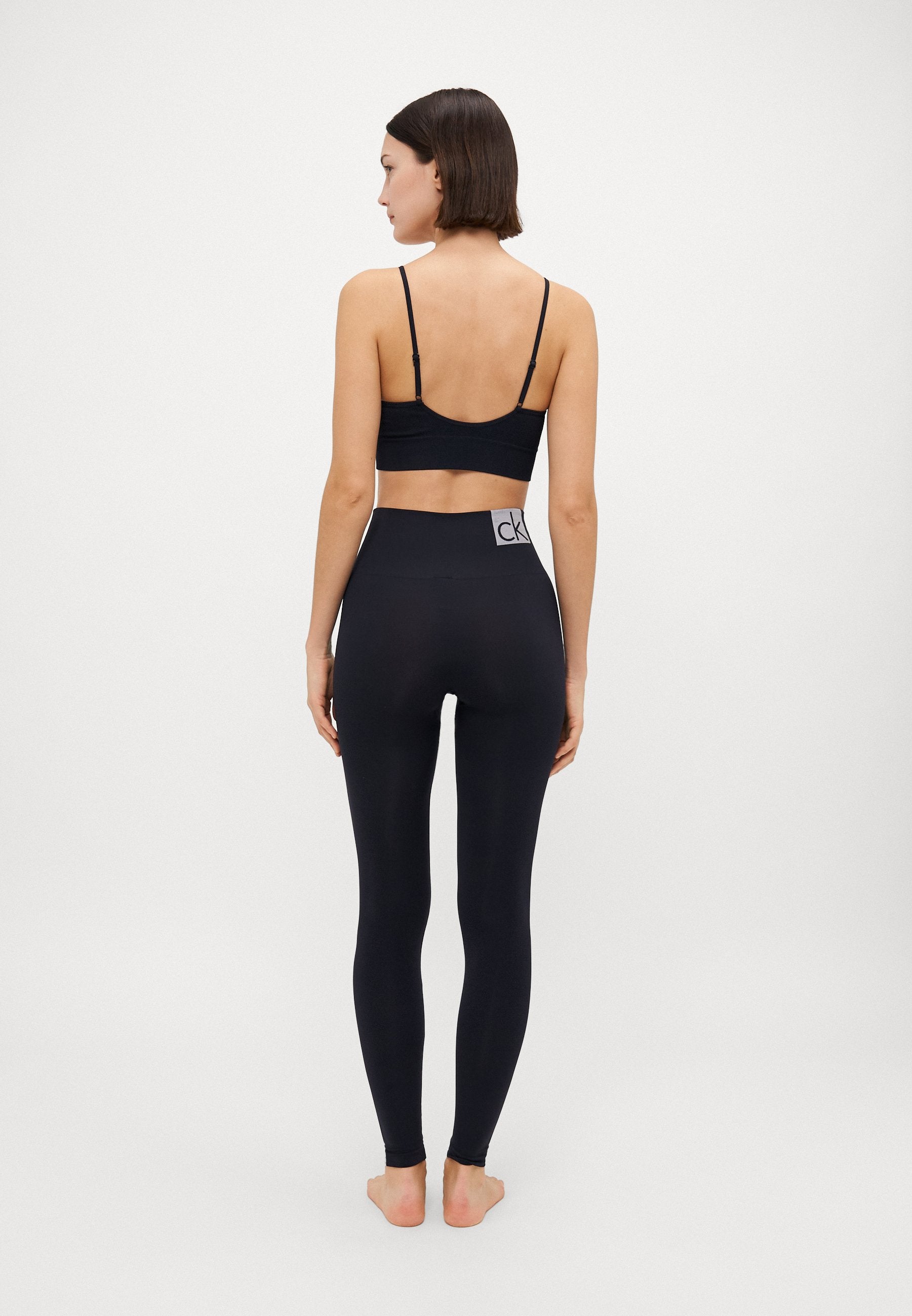 WOMEN SEAMLESS - Leggings - Stockings - black