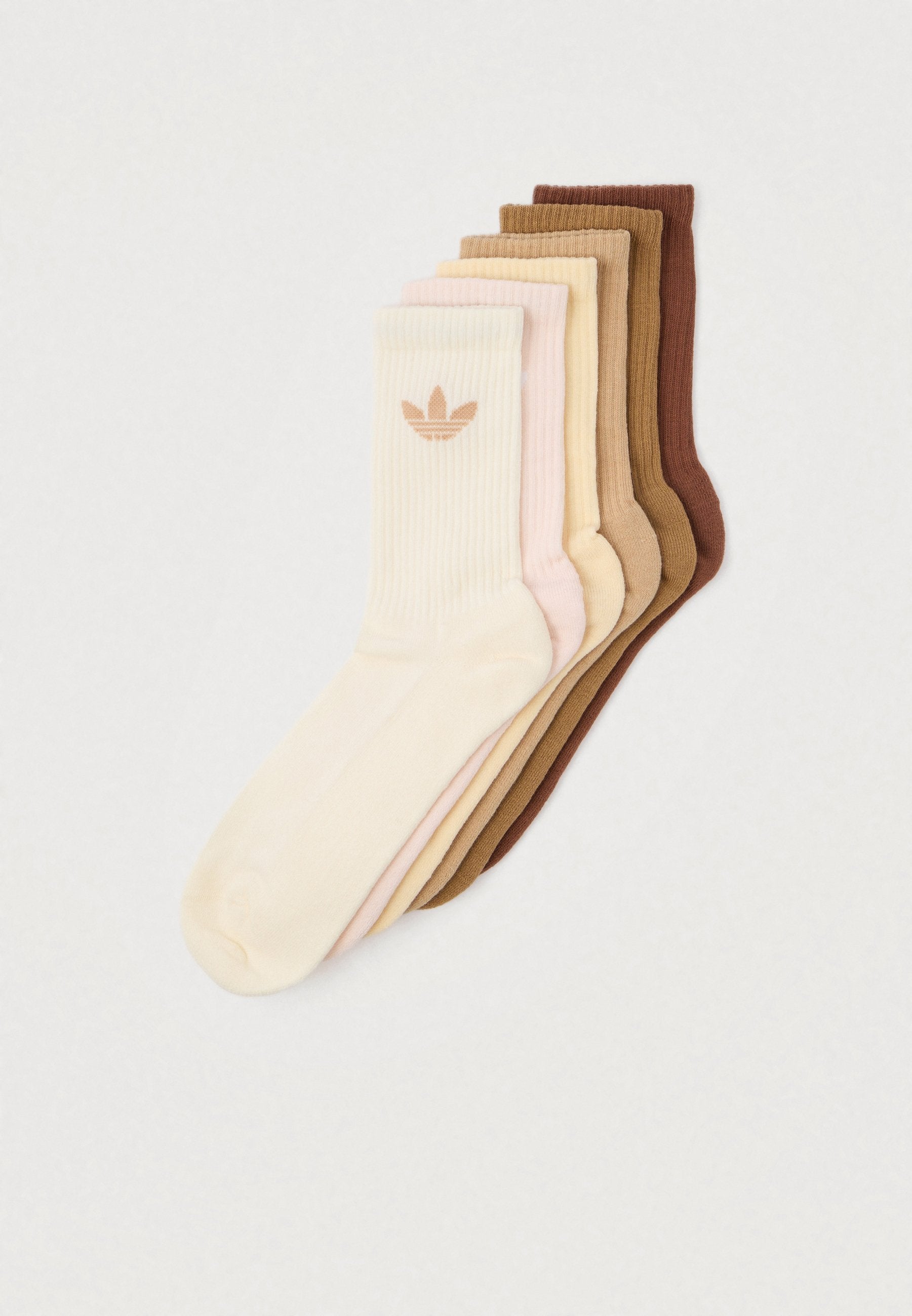 TR CREW S 6PACK UNISEX - Chaussettes - blanc crème/wonder quartz/sand strata