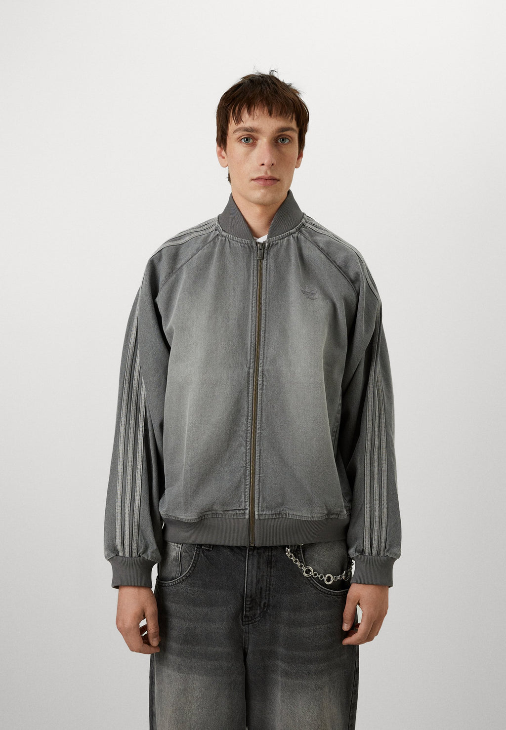 ADICOLOR LOOSE DENIM - Veste en jean - gris
