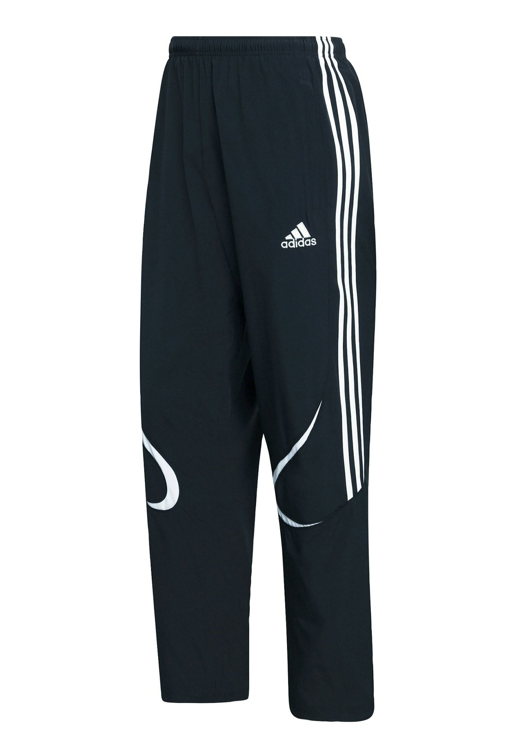 TEAMGEIST - Tracksuit bottoms - black   black   white