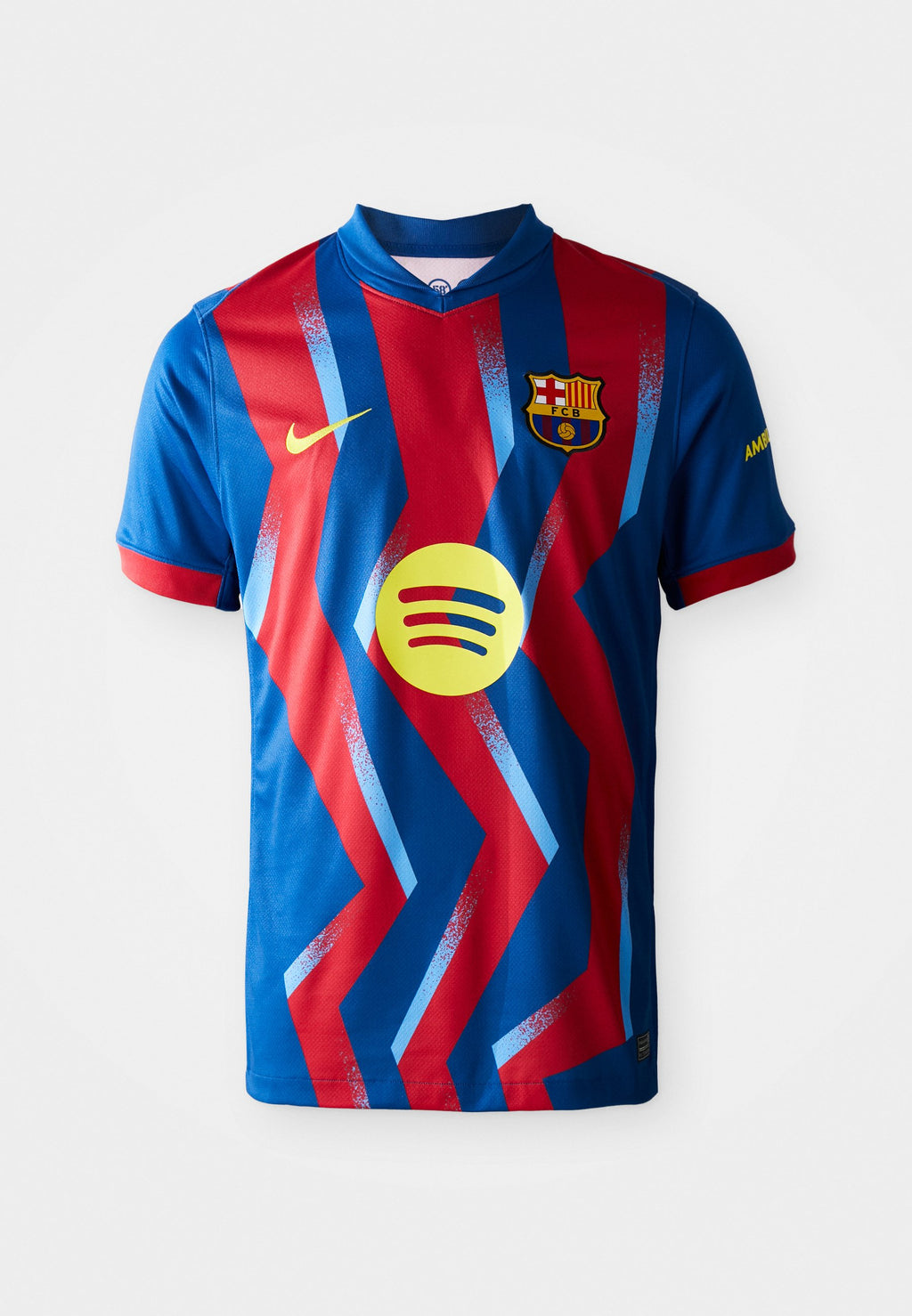 FC BARCELONA - Spor Tişörtü - jimnastik mavisi/salsa kırmızısı/optik sarı