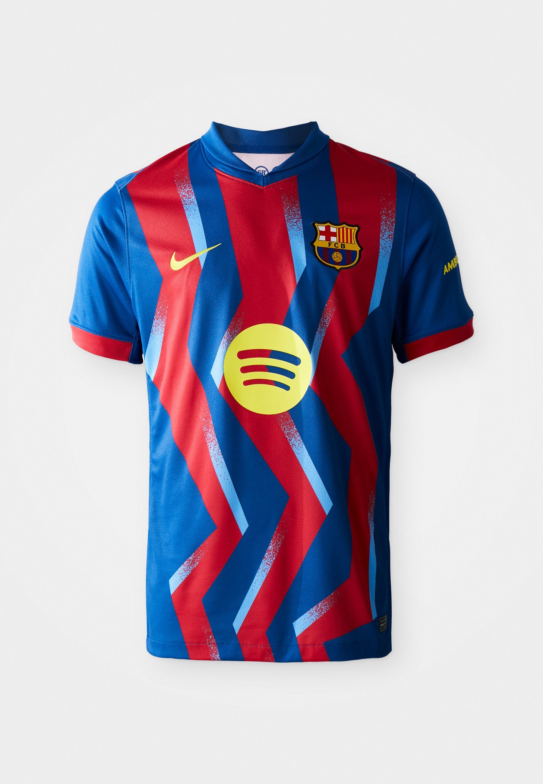 FC BARCELONA - Spor Tişörtü - jimnastik mavisi/salsa kırmızısı/optik sarı