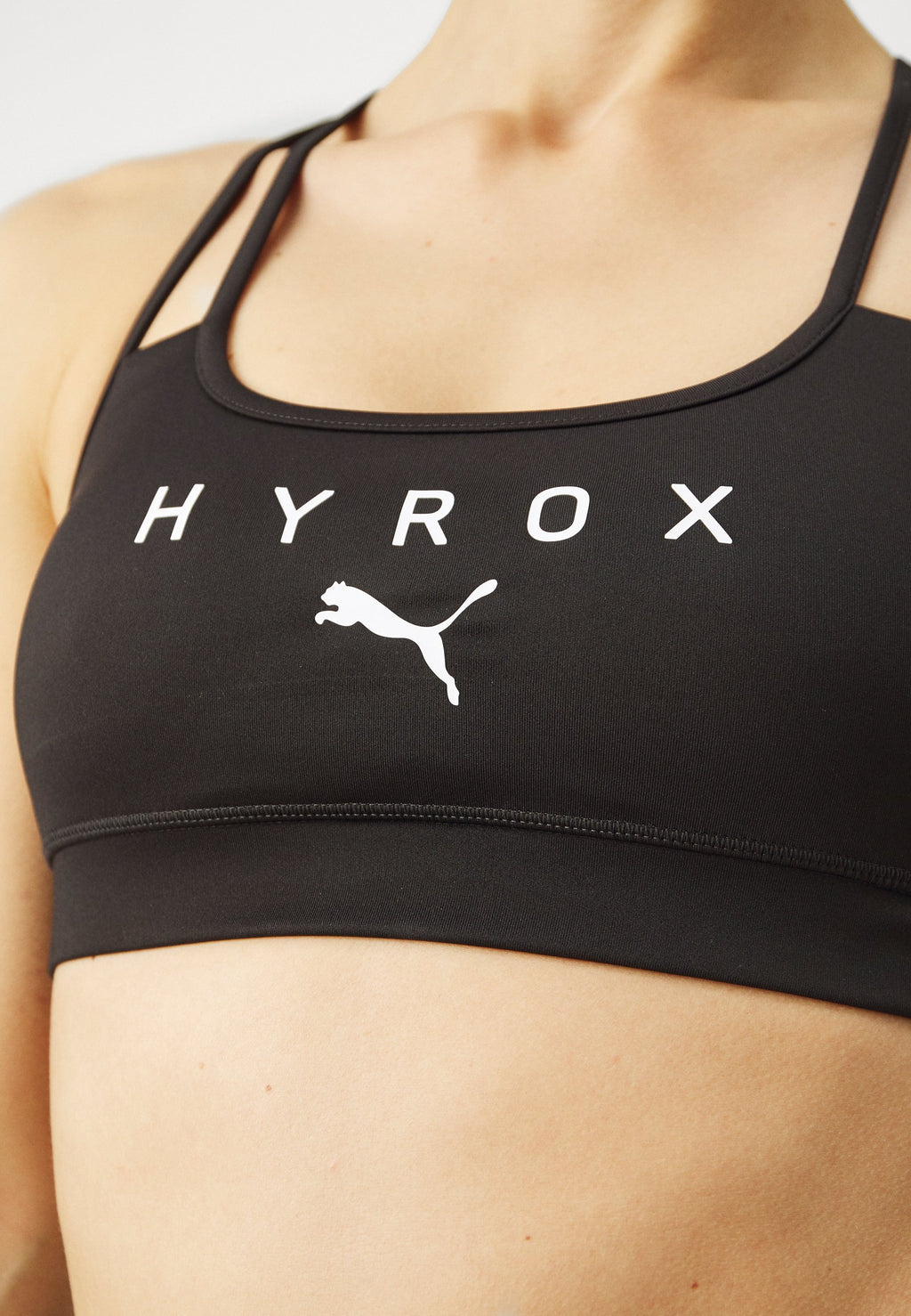 PUMA X HYROX MOVE STRAPPY BRA - Medium support sports bra - black