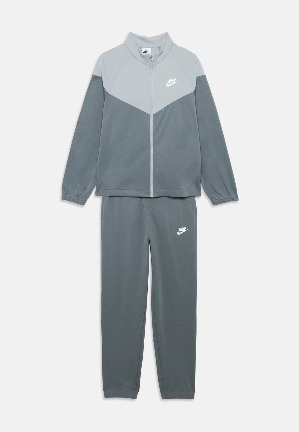 UNISEX SET - Tracksuit - lt smoke grey/white