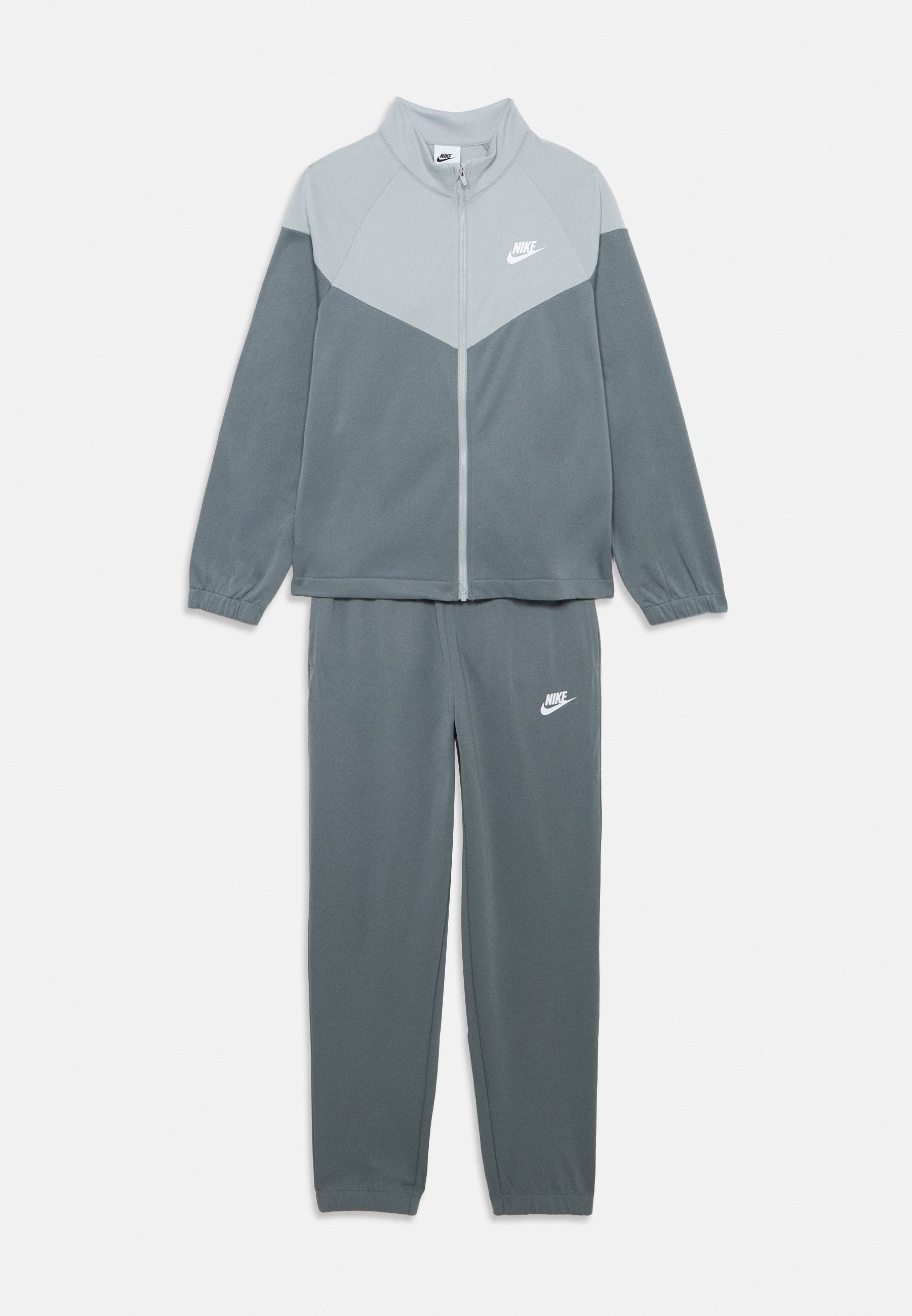 UNISEX SET - Tracksuit - lt smoke grey/white