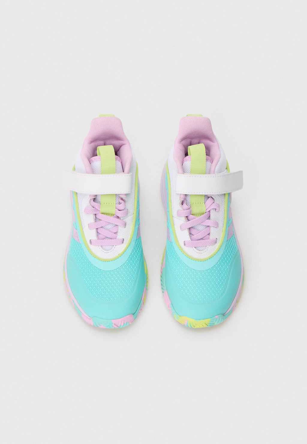 OWNTHEGAME 3.0 K UNISEX - Basketball shoes - flash aqua/bliss lilac/white