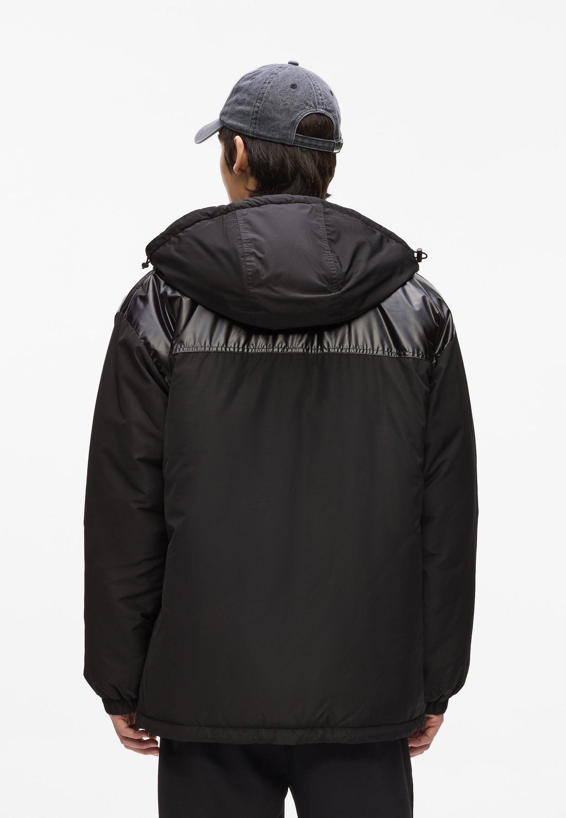 MIXED UTILITY - Light jacket - black-shiny black