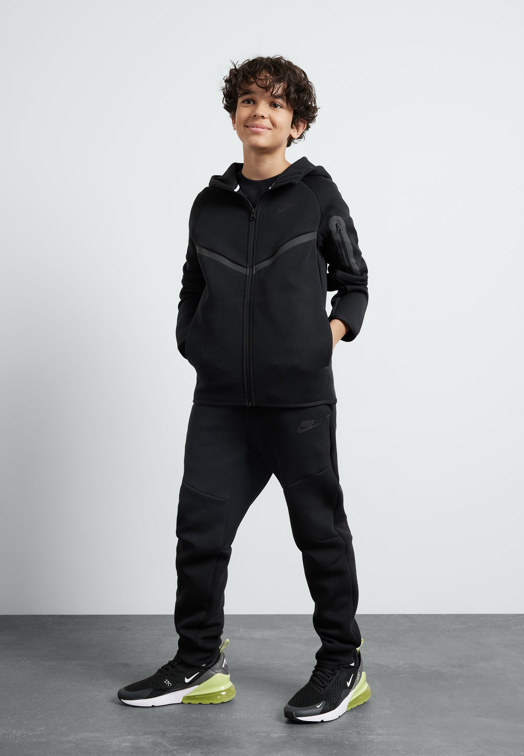 Fermuarlı sweatshirt - siyah
