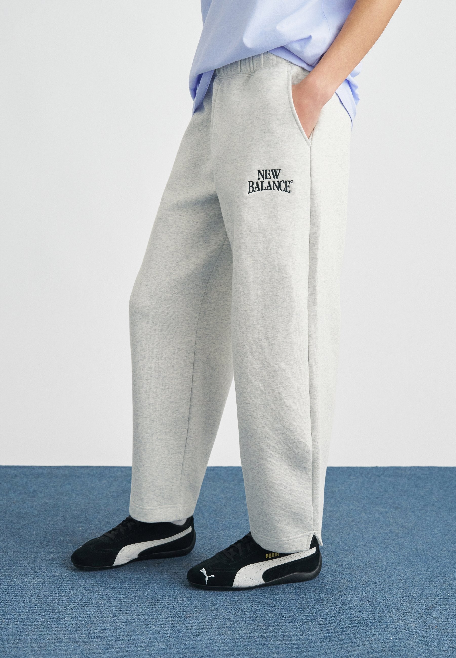 Tracksuit bottoms - ash heather