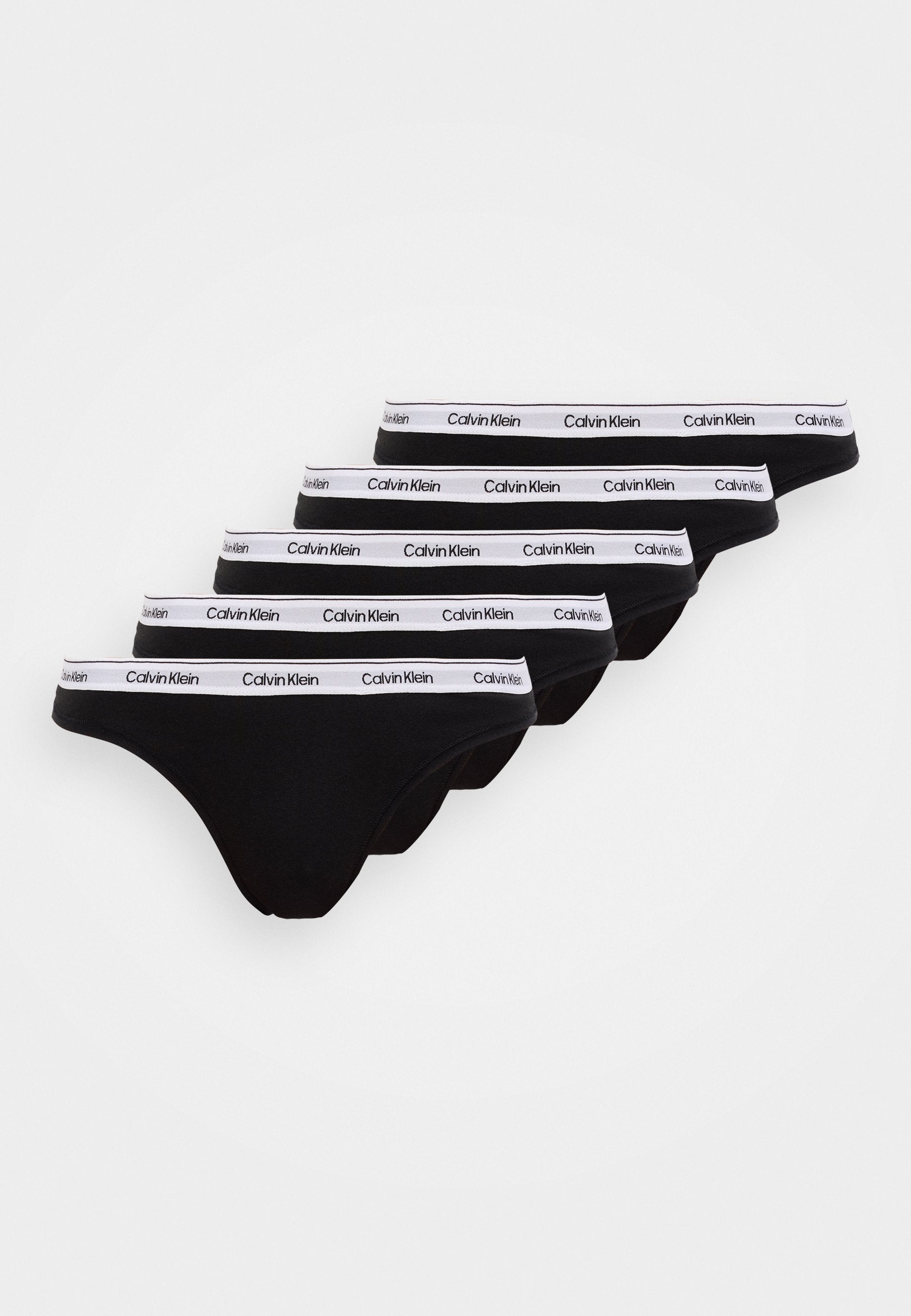 THONG ICON LOGO 5 PACK - Thong - black