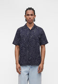 STANDARD RESORT COLLAR - Shirt - navy