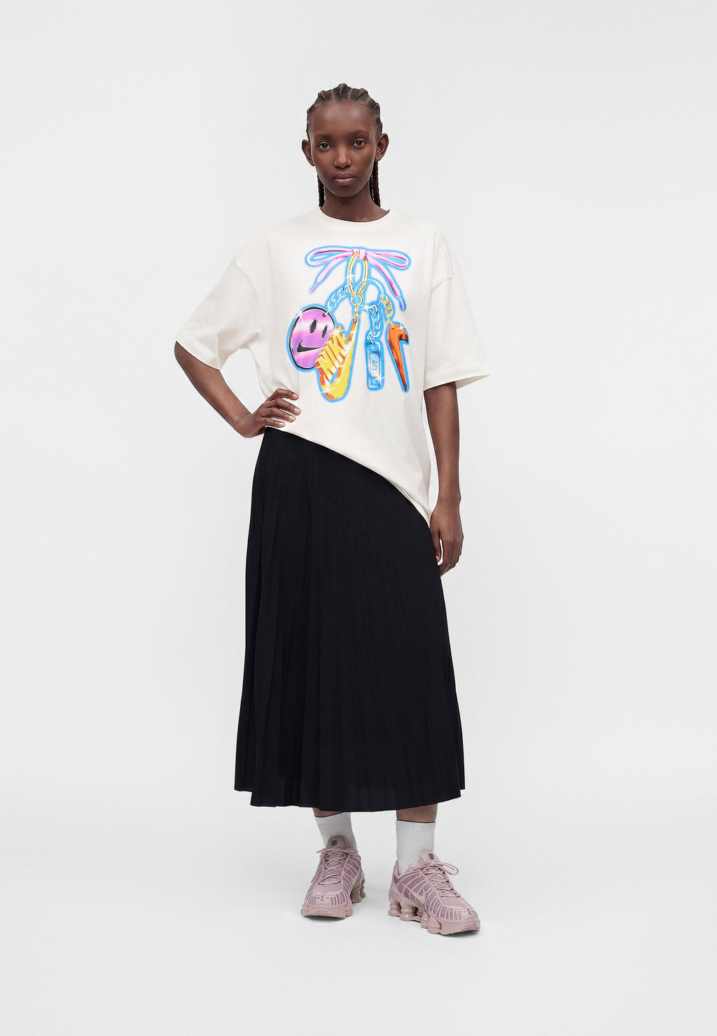 TEE CLASSIQUE - T-shirt imprimé - blanc cassé