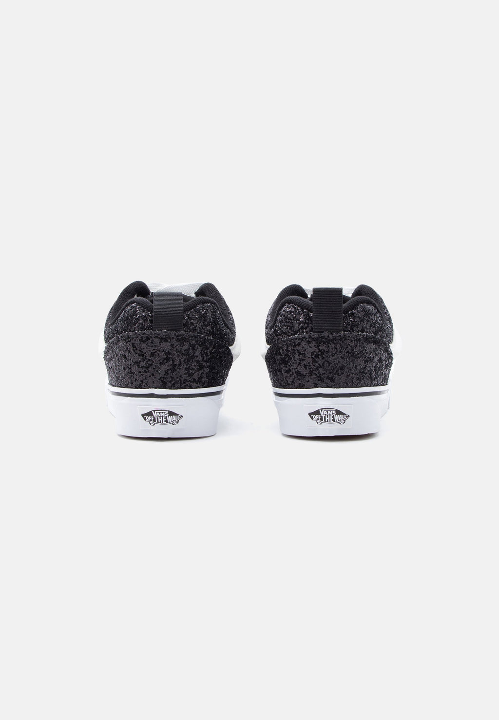 KNU SKOOL - Trainers - glitter black/white