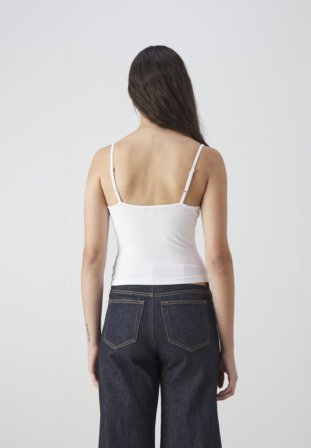 2-PACK SLIM SPAGHETTI STRAP TOPS - Top - white/black