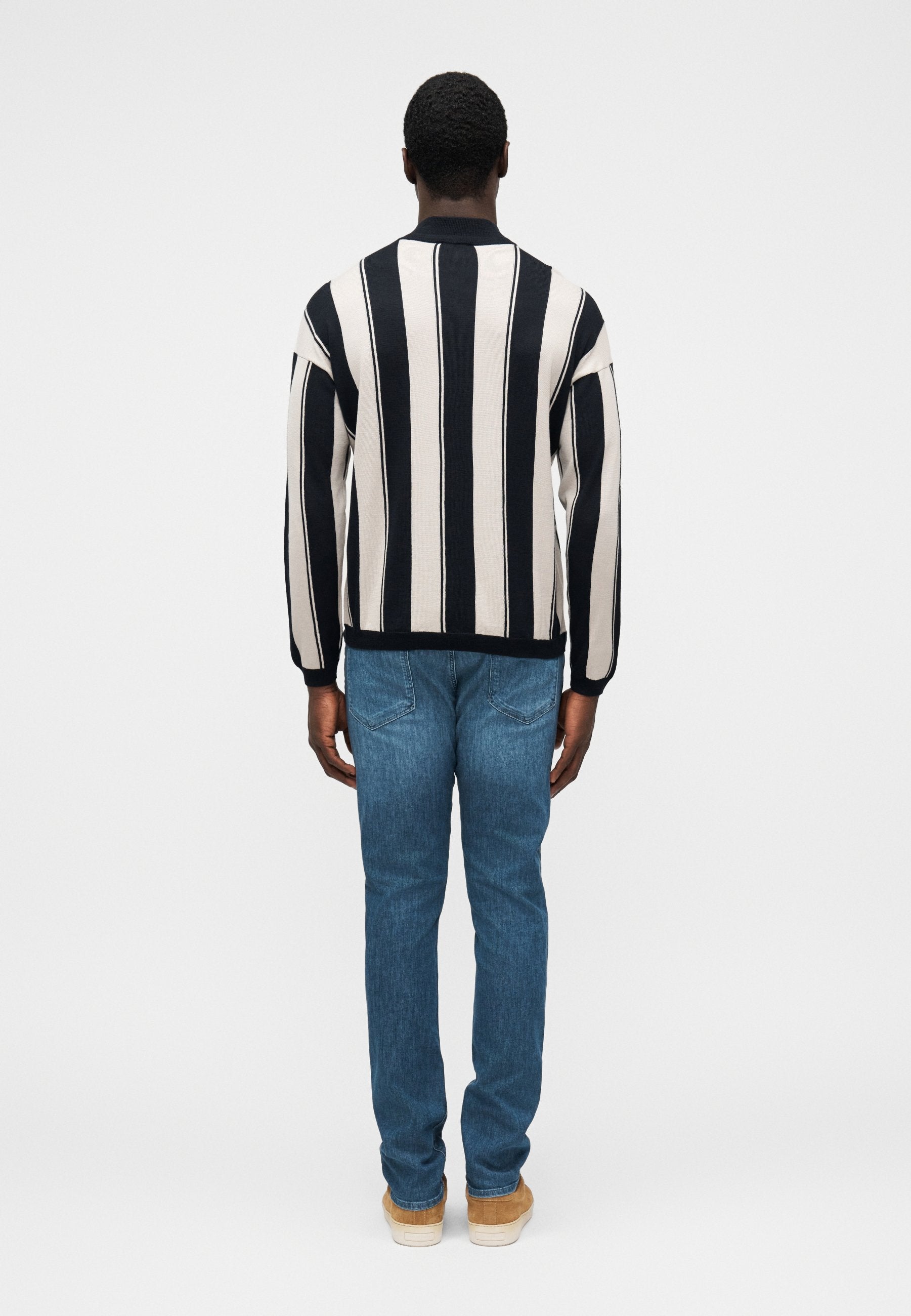 Jumper - navy/light beige
