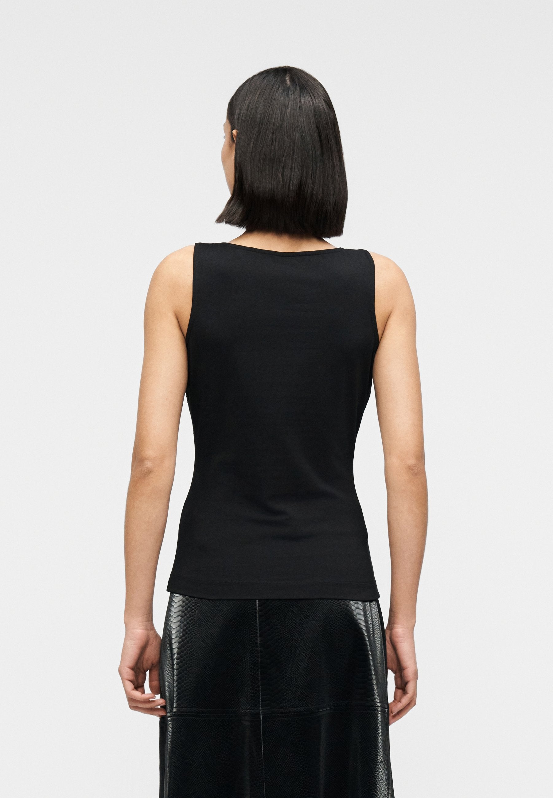 SL ALLOVER TANK - Top - jet black