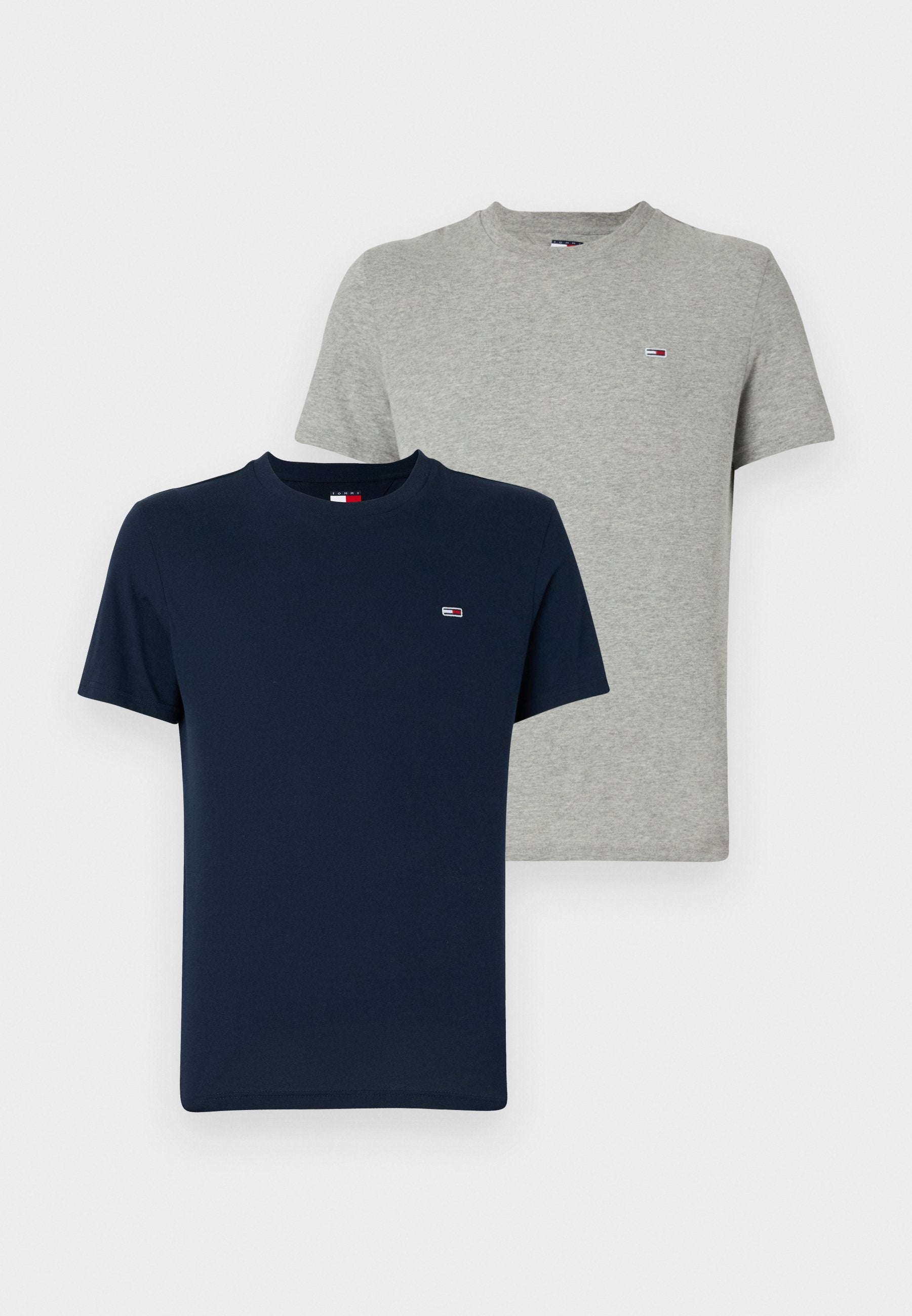 SLIM TEE 2 PACK - تي شيرت أساسي - رمادي/كحلي داكن
