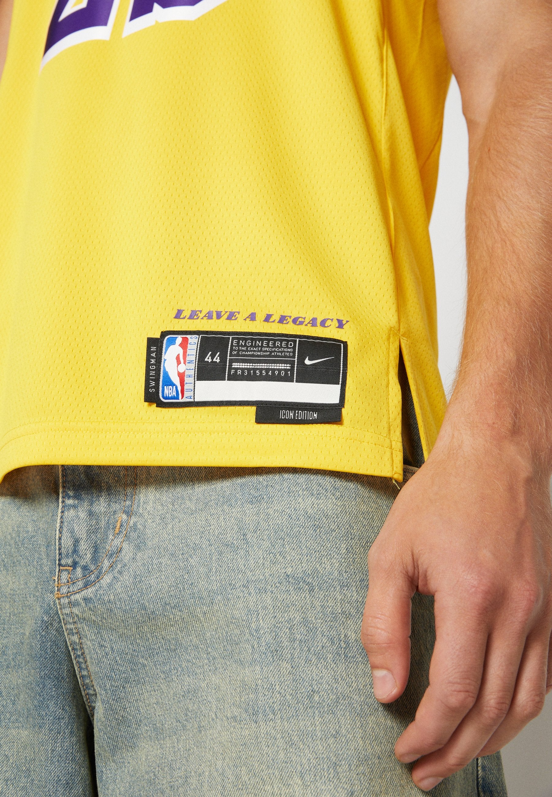 LOS ANGELES LAKERS LEBRON JAMES LAL - NBA jersey - amarillo