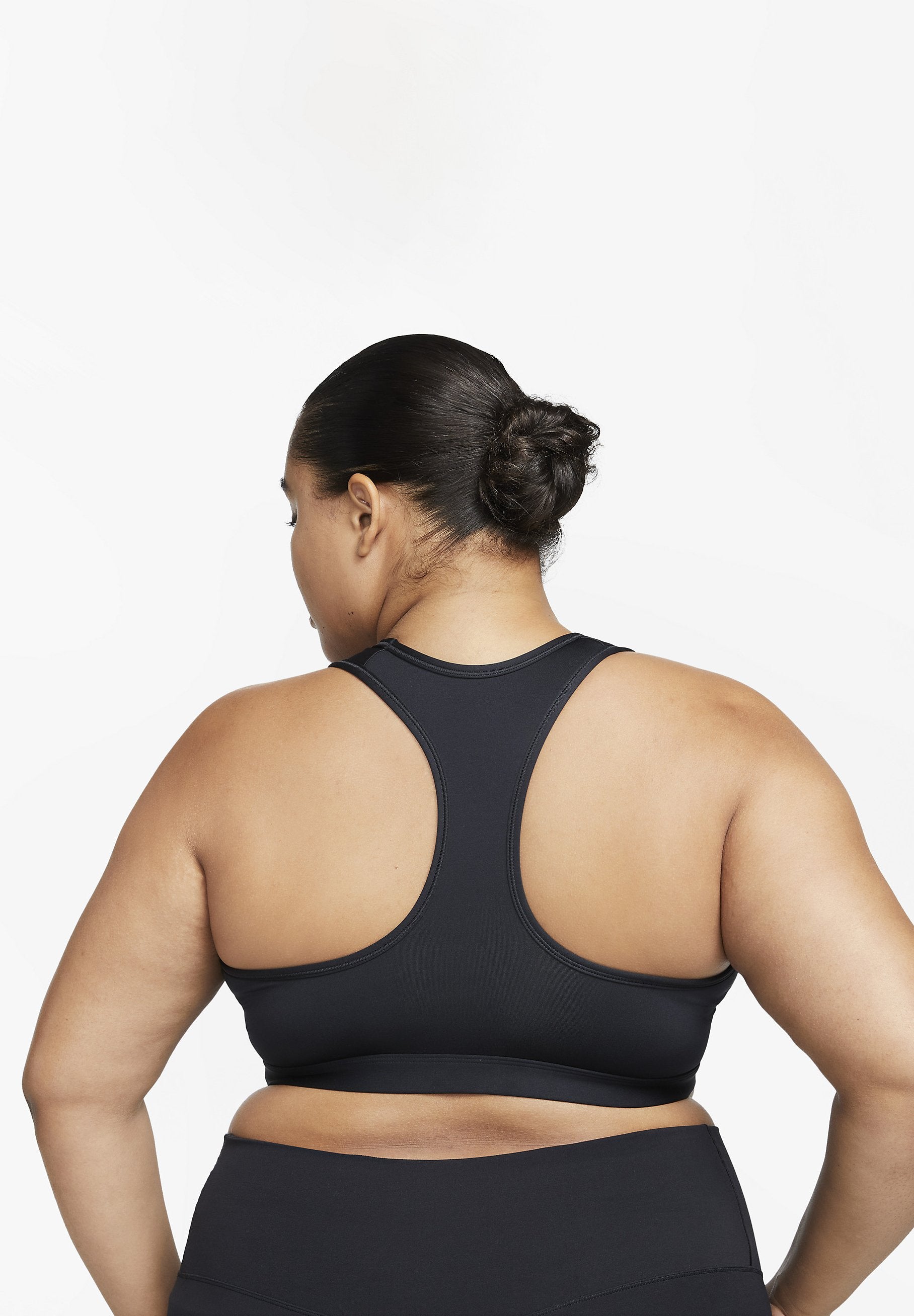 SPORTS BRA - Medium support sports bra - black white