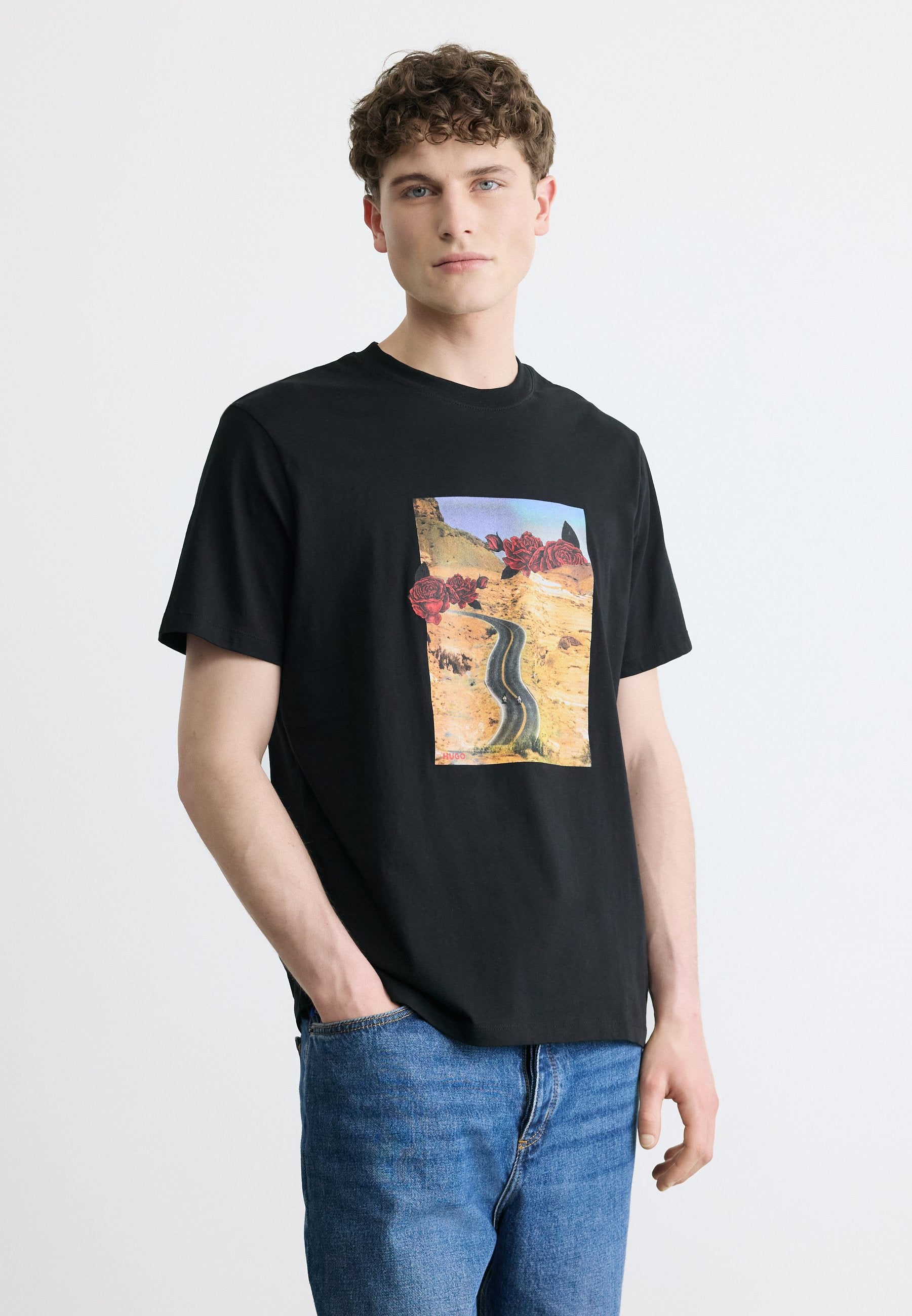 DIKERD - Print T-shirt - black