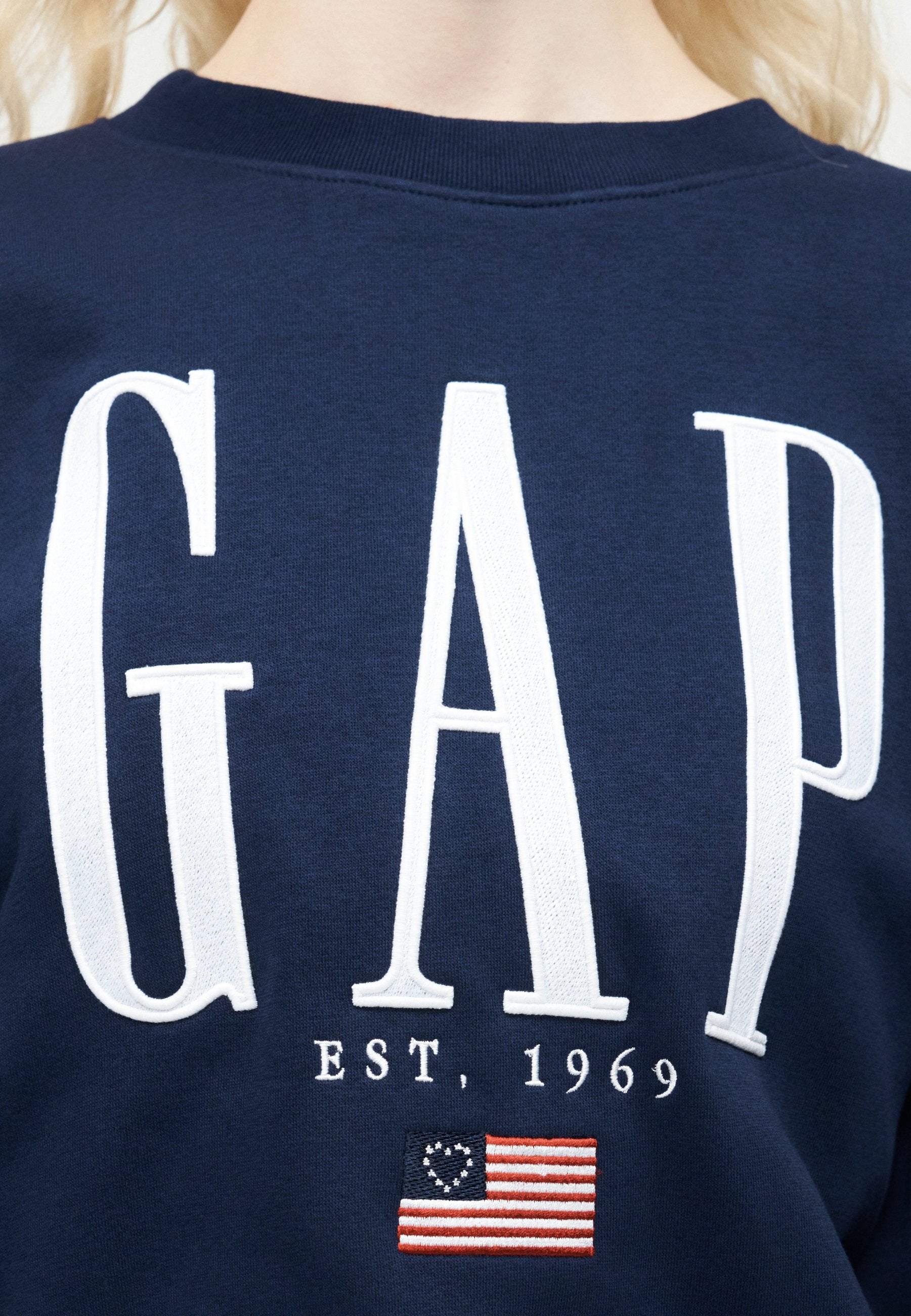 LOGO WEDGE - Sweat-shirt - bleu marine