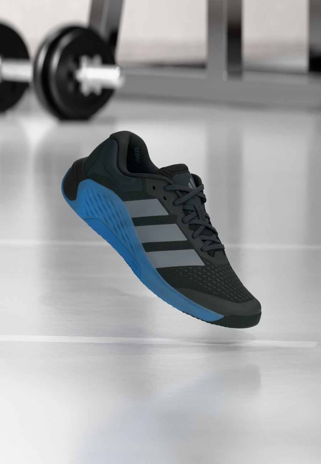 DROPSET 4 POWER - Training shoe - carbon/grey/ray blue