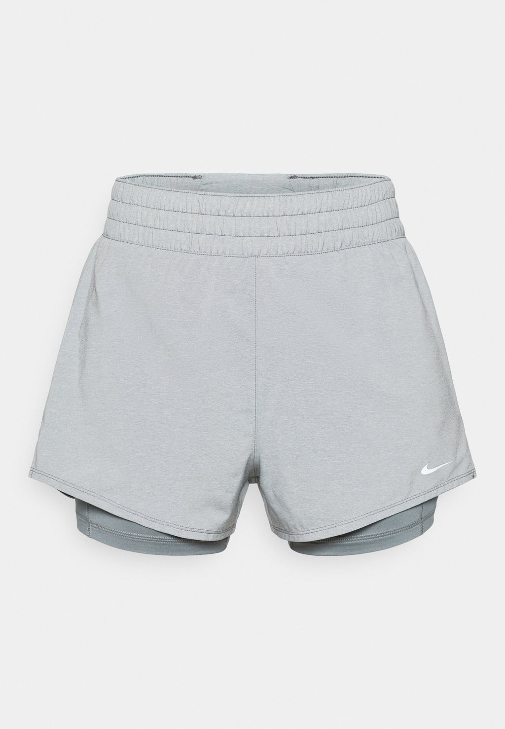 ONE SHORT - 2-in-1 shorts - smoke grey/white