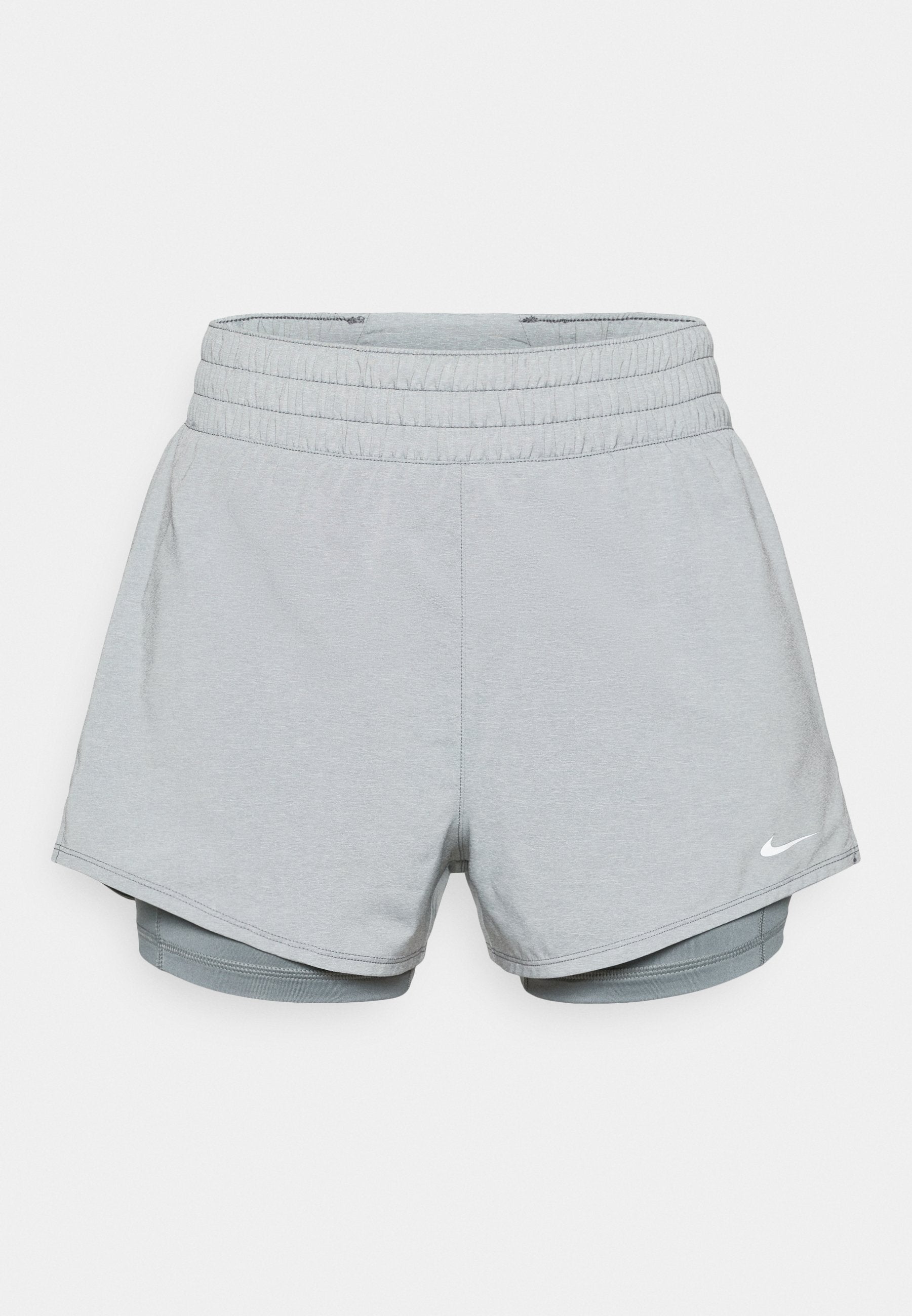 ONE SHORT - 2-in-1 shorts - smoke grey/white