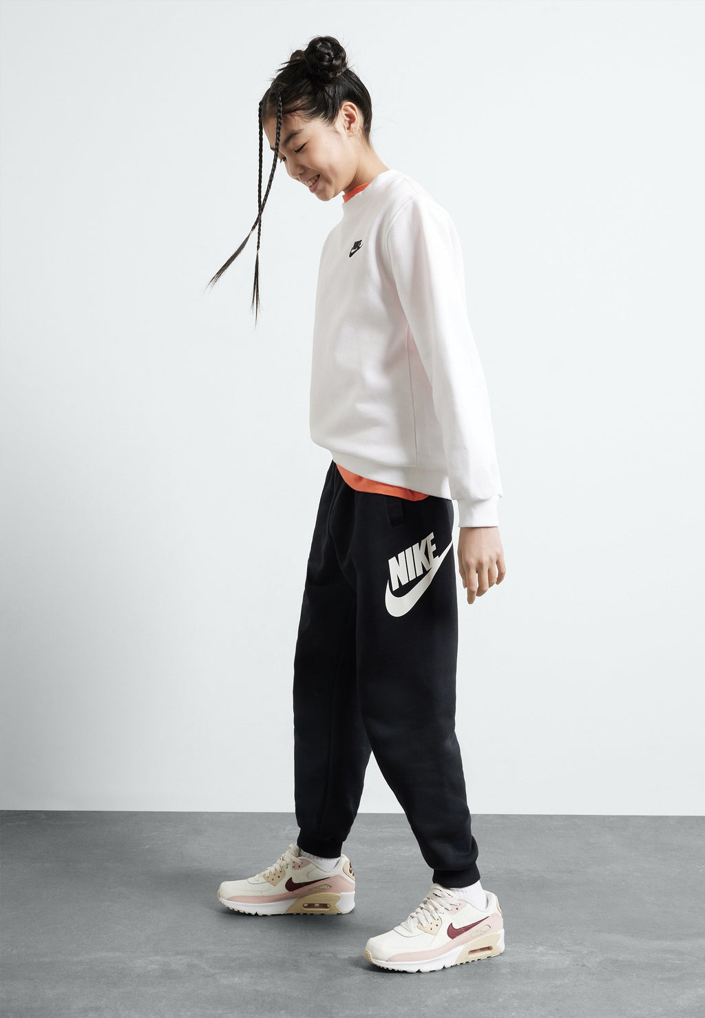 CLUB CREW UNISEX - Sweat-shirt - blanc noir