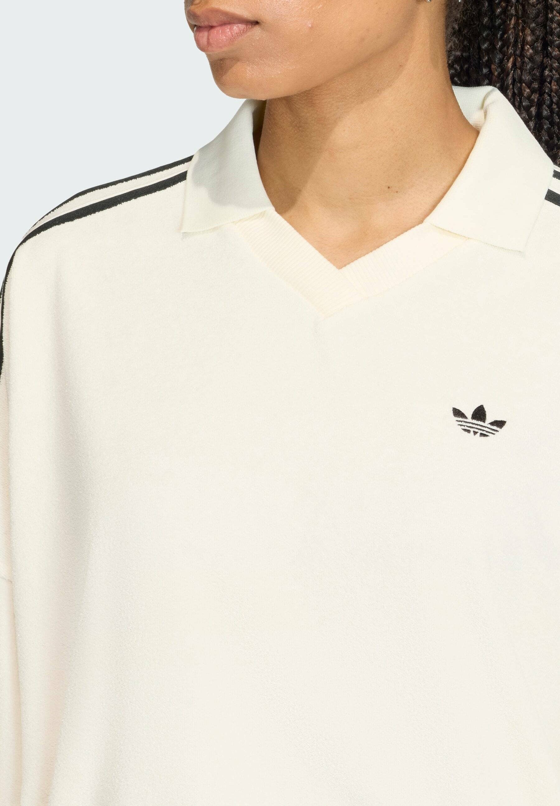 V NECK LONG SLEEVES - Sweatshirt - off white