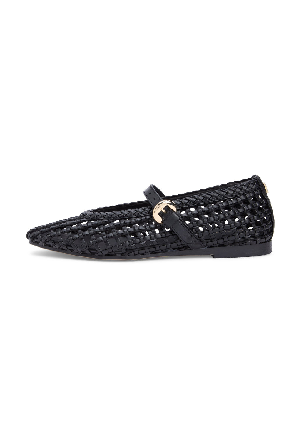 BALLERINES PLATES MARY JANE TISSÉES - Ballerines - noir