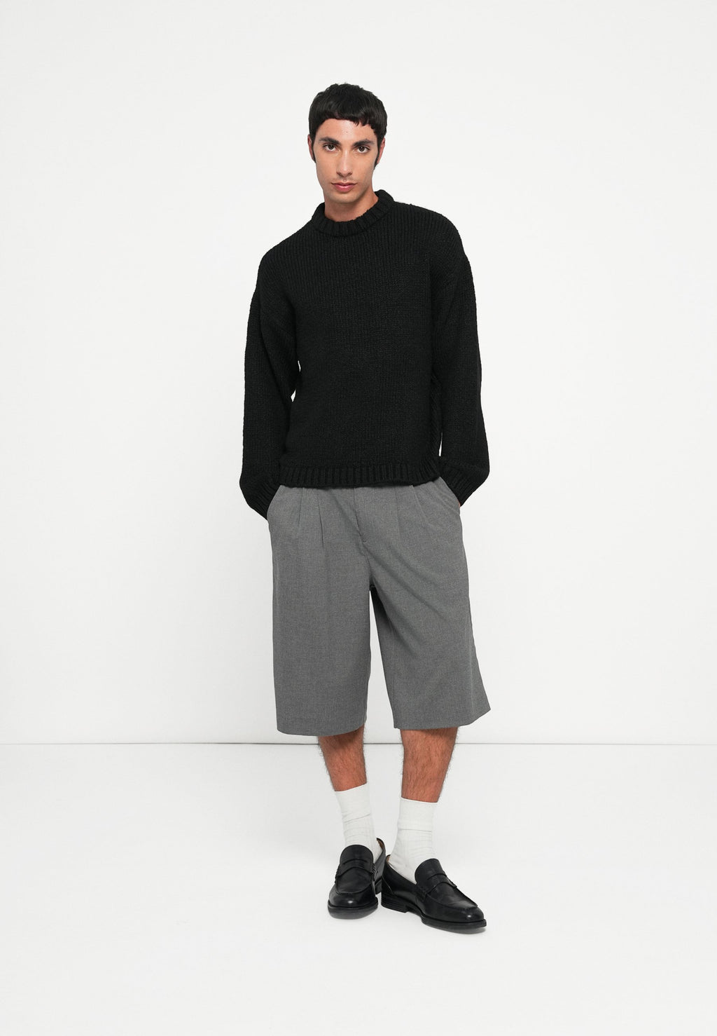 Knitted Knitted - Jumper - black