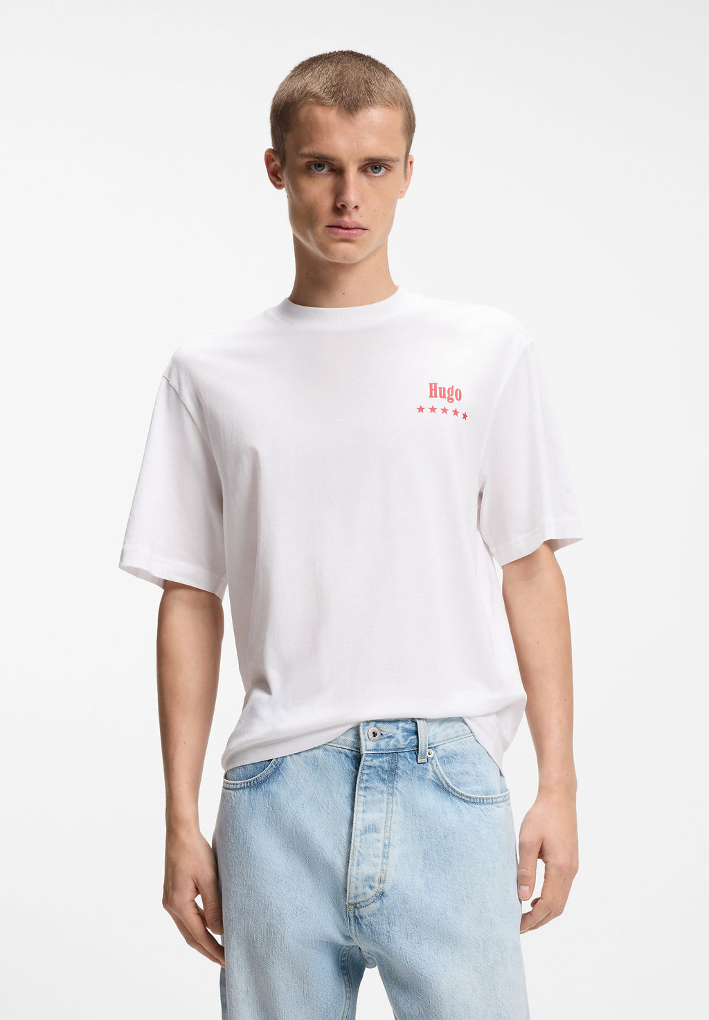 NUCAVO - Print T-shirt - white