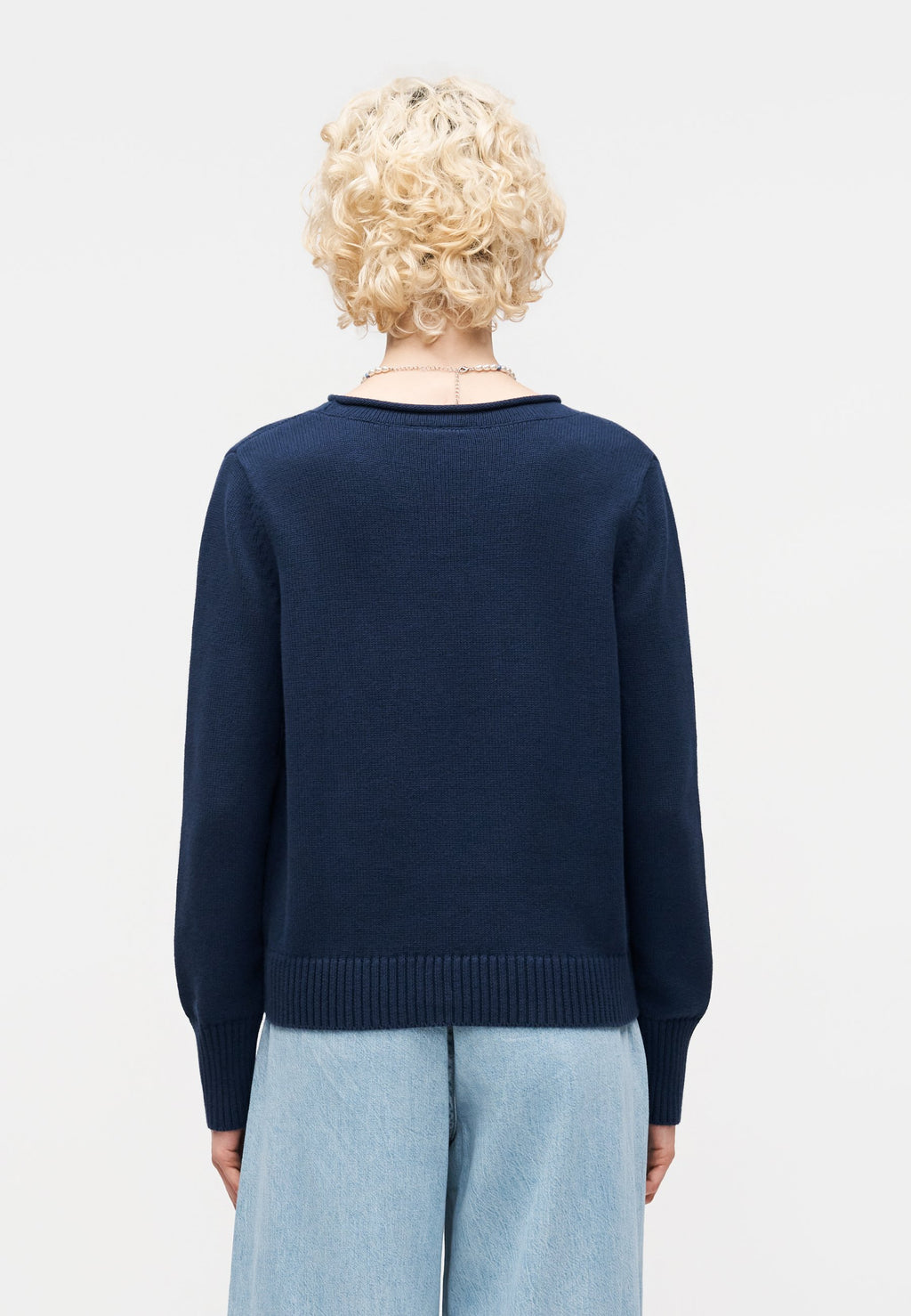 INTARSIA CREW - Jumper - blue