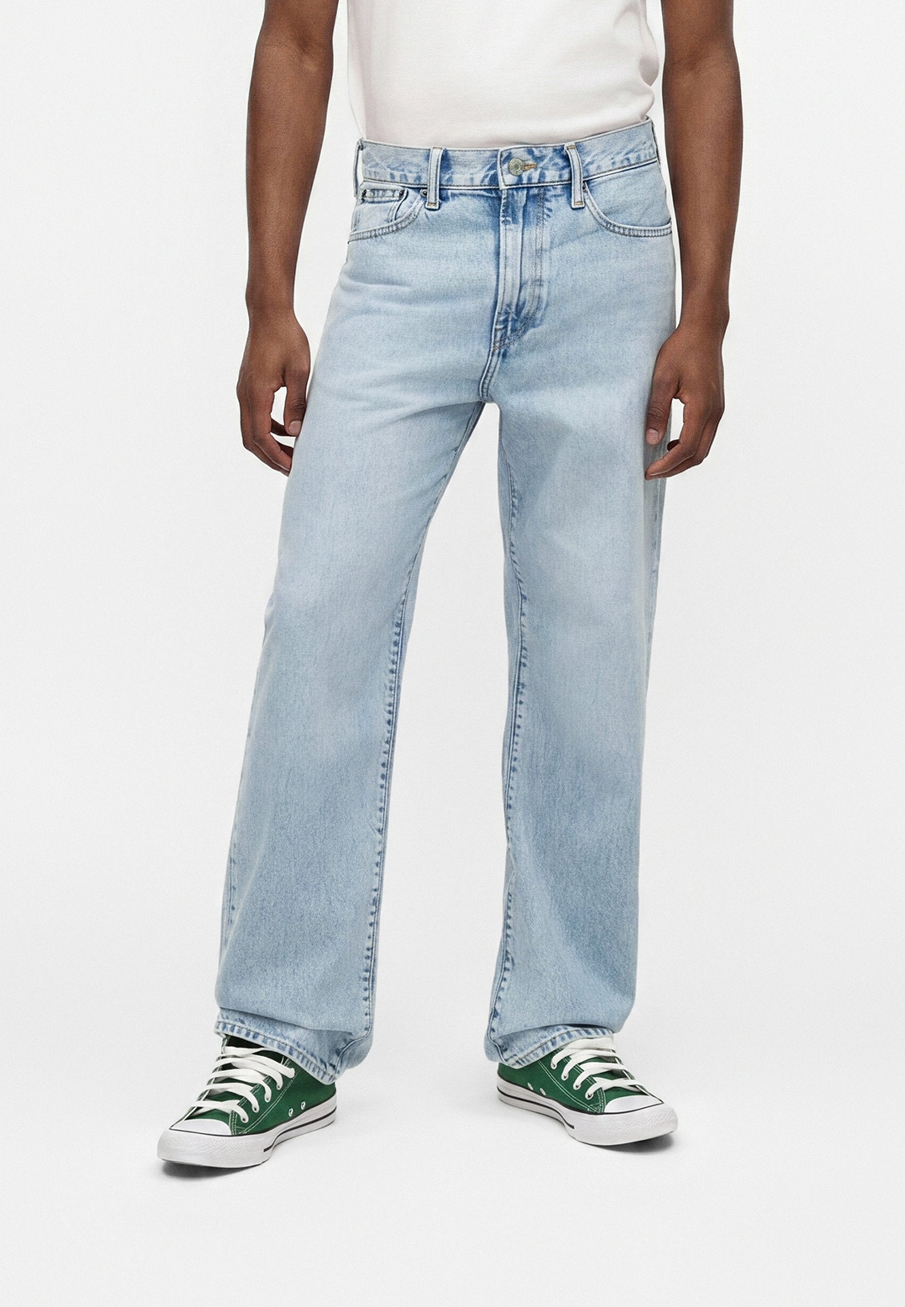 RELAXED FIT  - Relaxed fit jeans - light blue denim