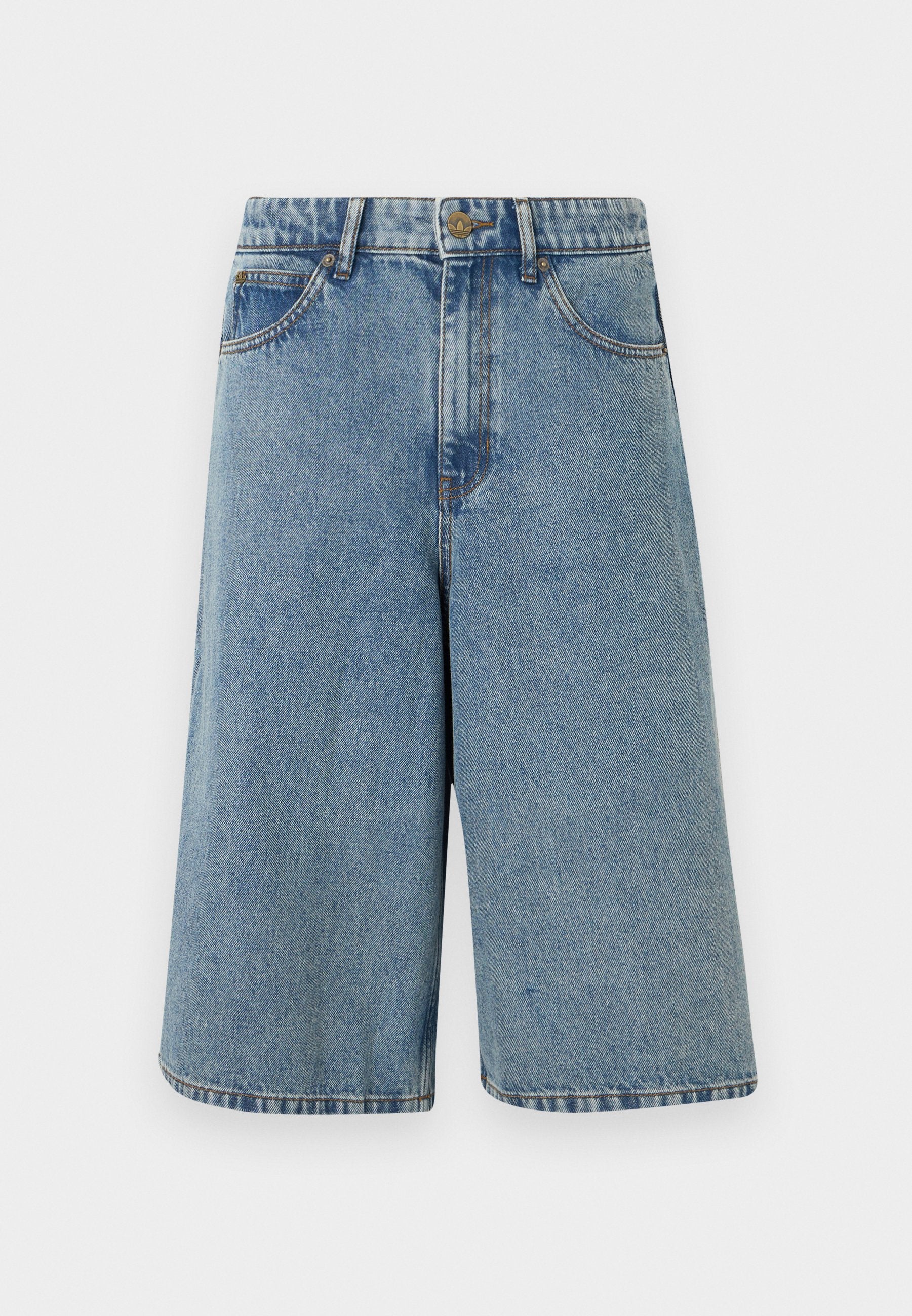 JORTS - Denim shorts - worn blue denim