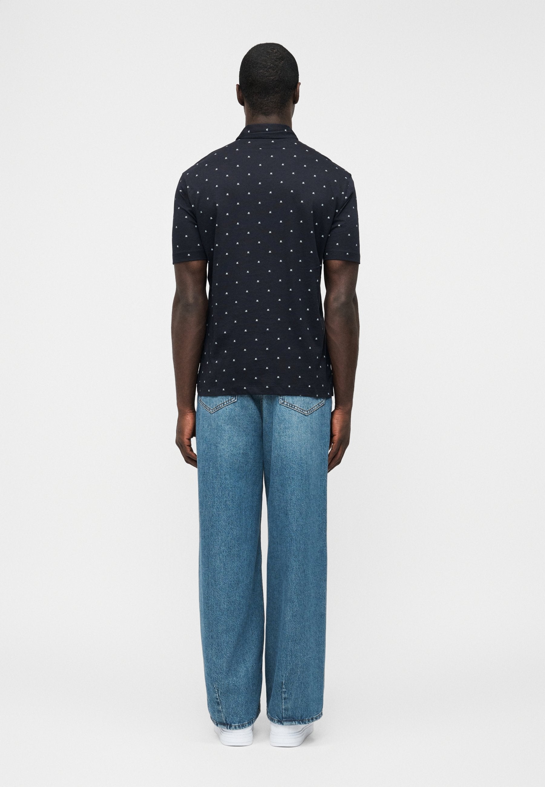 AX LOGO POLO SHIRT REGULAR FIT - Polo shirt - deep navy