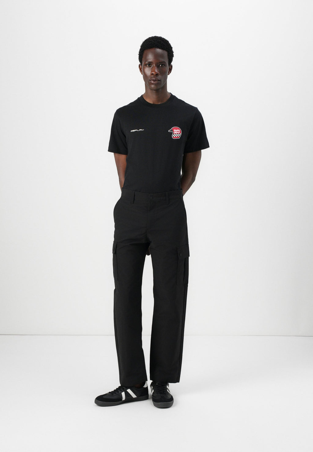 JPSTKARL KURTIS SNAP TECH - Cargo trousers - black